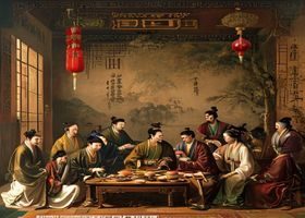 东亚恋足文化历史研究话题配图，展示古典艺术与现代审美的对话，恋足网站深度文化讨论氛围